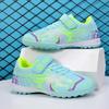 New Velcro children's football shoes long nails broken nails primary and secondary school students free lace-up competition training shoes 2025