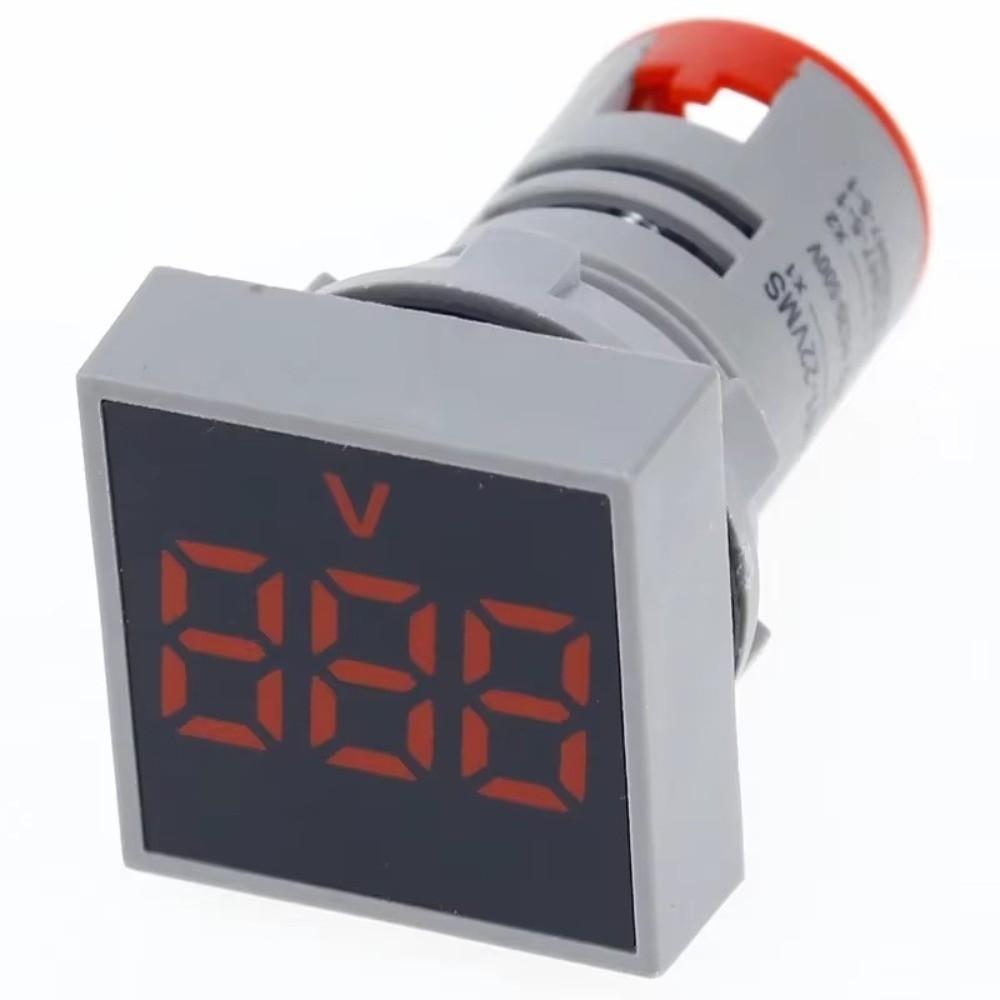 60-500V AC Digital Voltage Meter Indicator Light Square Panel Meter Panel LED Voltmeter