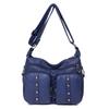 Fashionable and Fashionable Mother Bag Lightweight Simple Washing European and American Retro Small Square Bag Soft Leather Female Bag Mother-in-law