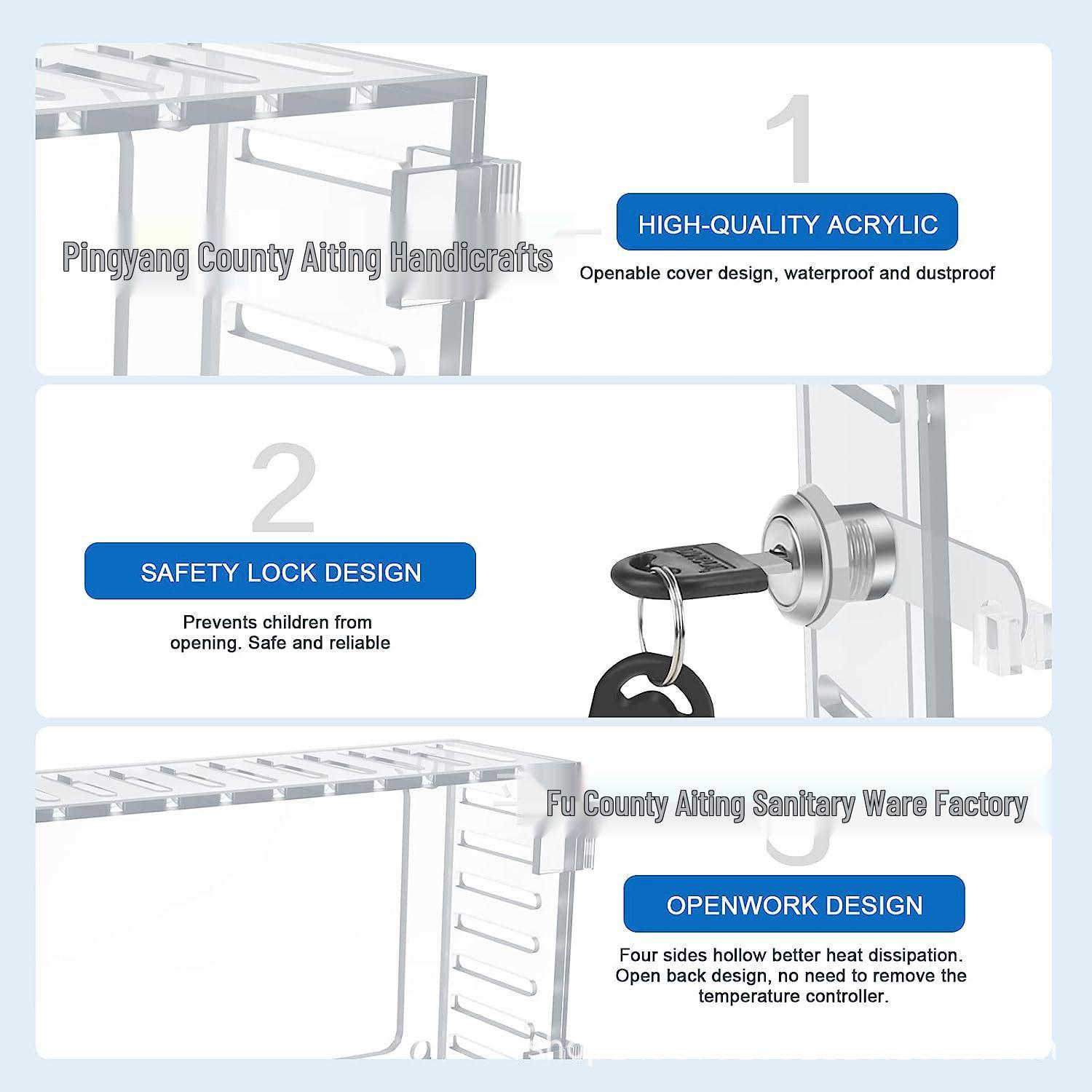 

Универсальный термостат-бокс с ключом для трансграничной безопасности OPP Bag