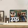 2026 Cat Themed Wall Calendar 12-Month Fashion Cat Decor with Twin-Wire Binding Cute Planner for Home Office & Family Scheduling