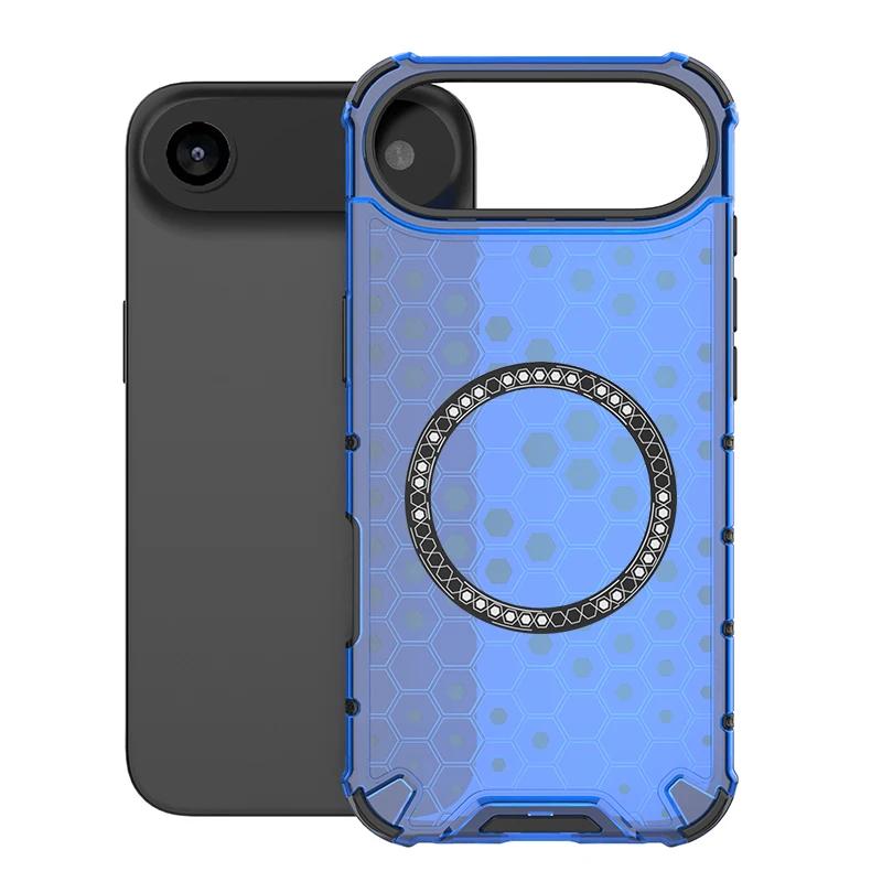 Verstärkte Anti-Drop Robuste Handyhülle für iPhone 17 Air 16 E 15 14 Plus 13 12 11 Pro Max Magnetische Ladefunktion Weiche Stoßfänger-Abdeckung