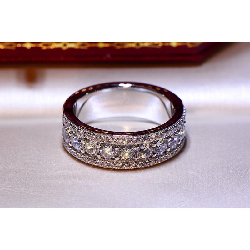 Micro Diamond Zircon Gold Plated Rings Are Popular In Europe and America