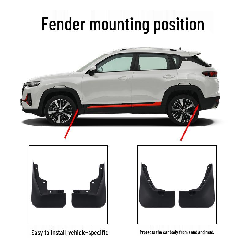 Changan CS35 PLUS/MAX Mudguards for 2018-2025 Models