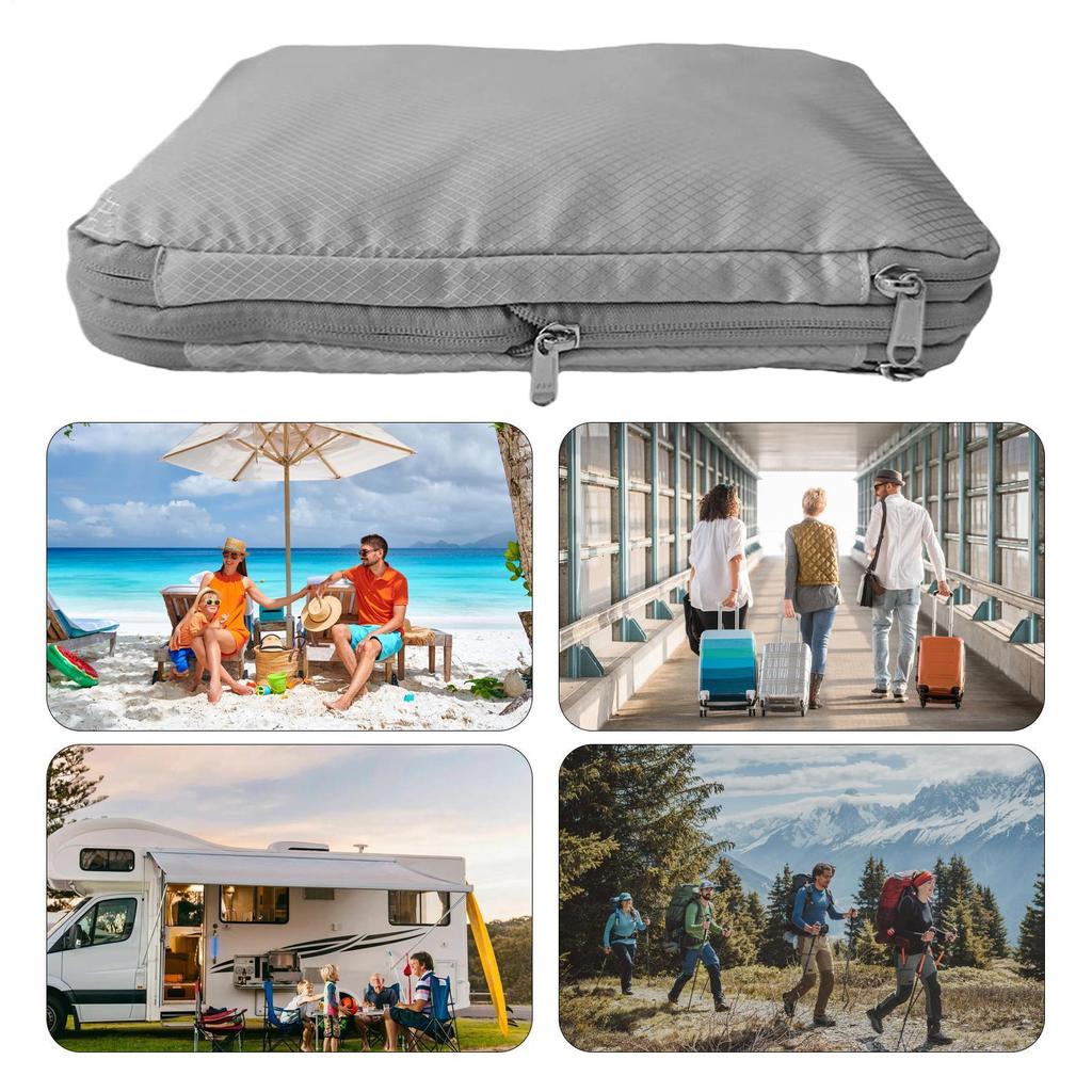 Compression Packing Bags Space Saver Organizer For Cruise Waterproof Double-Sided Space Saving Compression Pouch For Airplane