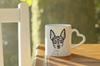 Toy Fox Terrier, American Toy Terrier, Amertoy - Cup with a Dog, Adorable Cup with a Heart-shaped Handle, Universal Gift from the Art-Dog Brand