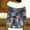 Women's Loose And Comfortable Casual Fashion Half-Zip Hooded Long Sleeve Conventional Printing Top