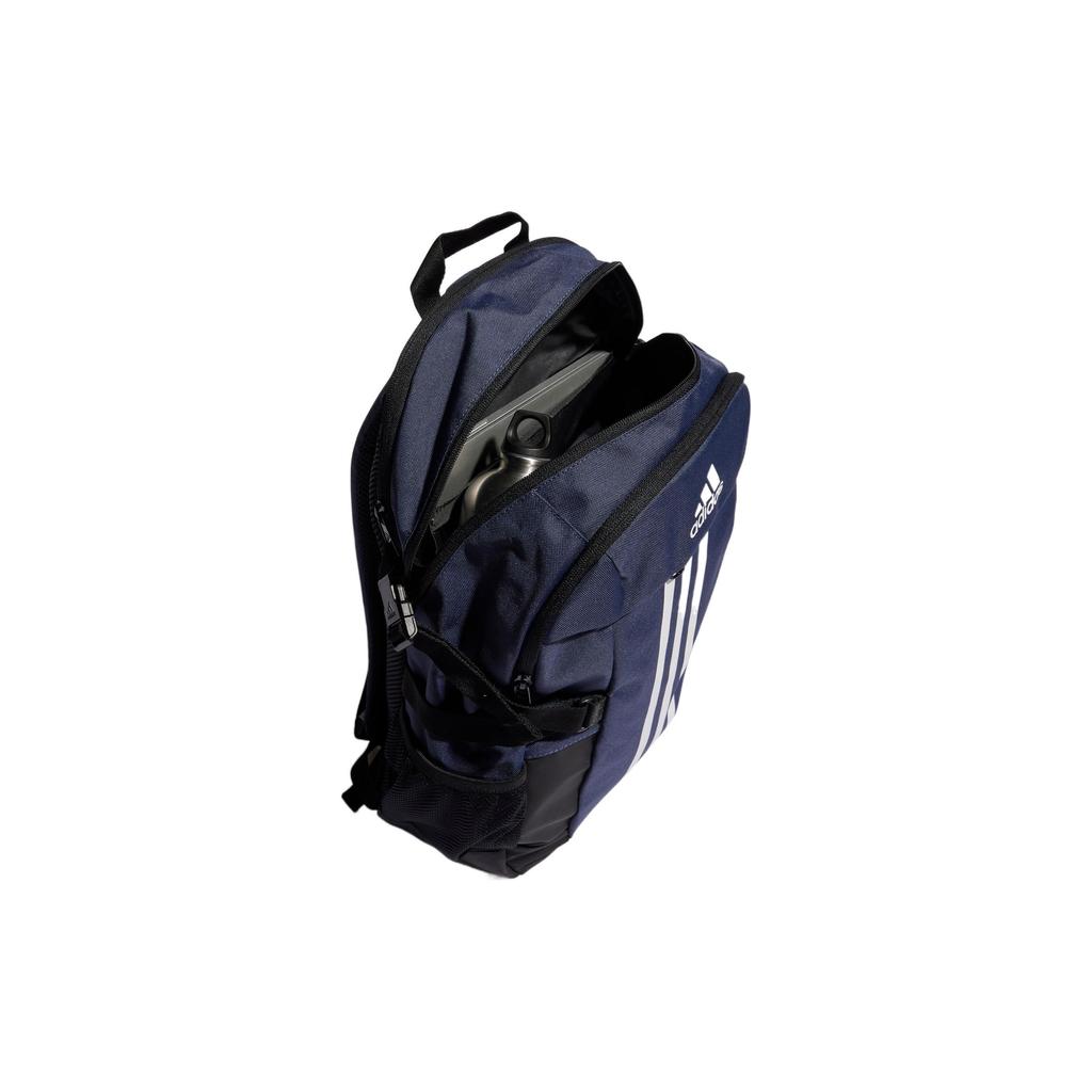 Adidas Power Vi Comfortable Commuting Compression Strap Coated Bottom Backpack Unisex Backpack Dark-Blue White Black HM5132