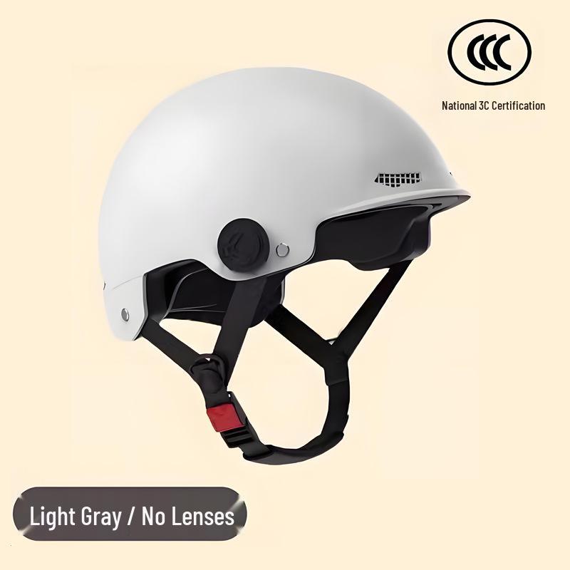 3C Certified Retro Summer Helmet – Lightweight, Breathable, All-Season Half Helmet for Men and Women