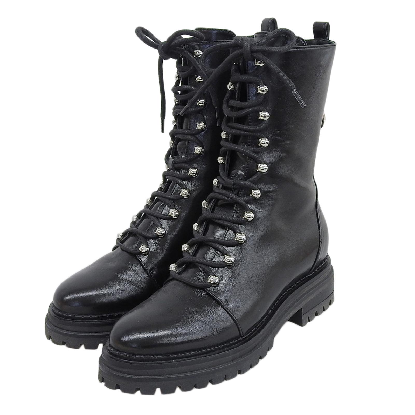 

Great Sergio Rossi boots SR JOAN black leather Women 36.5 92020 Used