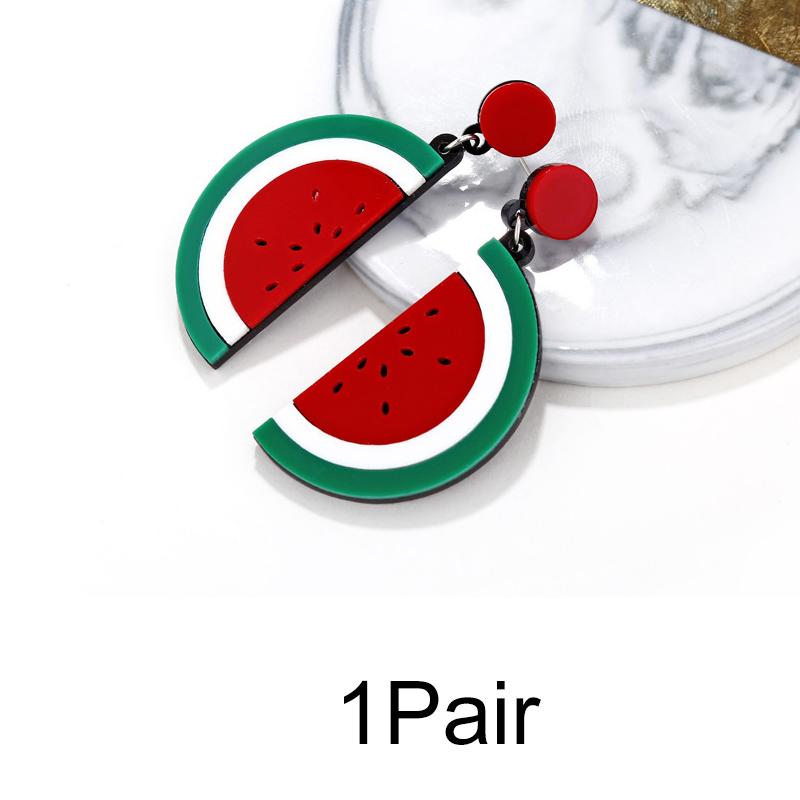 

1 пара серег-гвоздиков женские висячие фрукты личность богемия мода кисточка