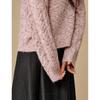 Inman Women's Cable Knit Half-Button Pullover Sweater