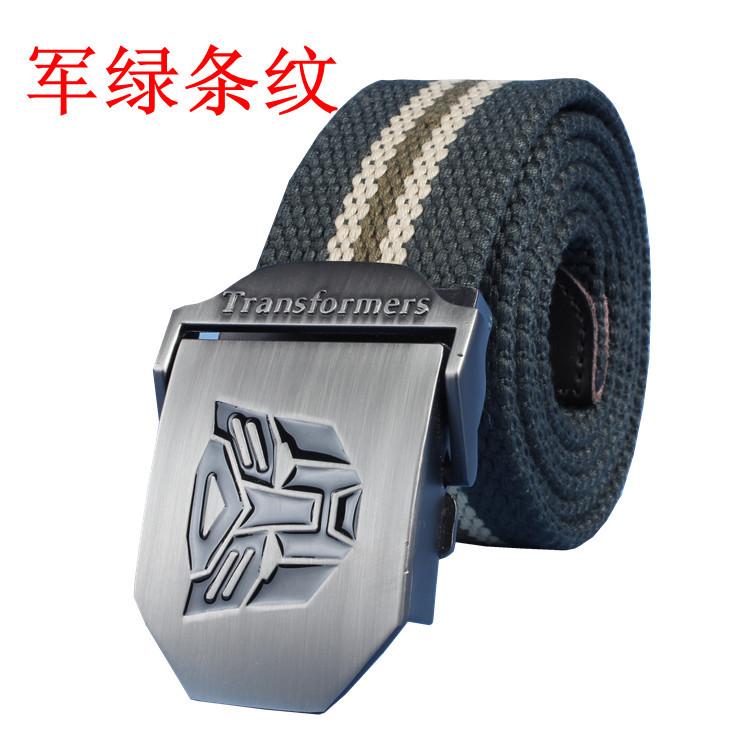 Холщовый ремень с пряжкой из сплава-трансформера, мужской тканый повседневный ремень, удлиненный ремень