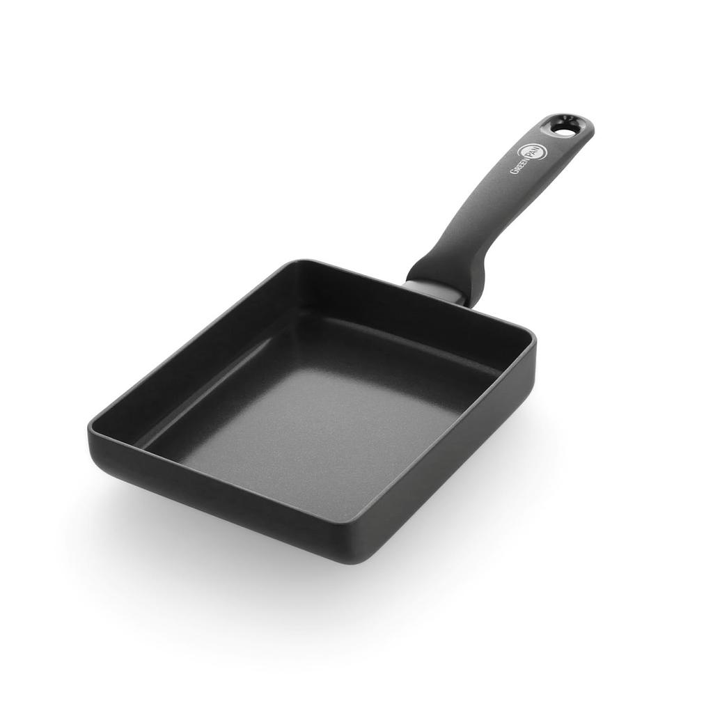 GreenPan Egg Induction and Gas Ceramic Large cooking Recommended for Diamond particles for high thermal Dishwasher Product Pan, 14x18cm, Compatible,