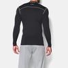Under Armour Stretch High Neck Sports Training Fitness Top Men Tops Black 1265648-001