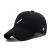 Casual Embroidery Slash Baseball Cap Children Spring and Autumn New Simple Big Head Circumference Cap Men's Sun Hat