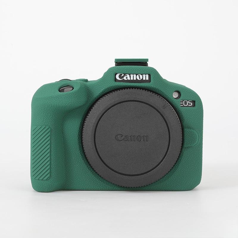Silicone Case & Soft Shell Camera Pouch for Canon EOS R100 - Mirrorless Camera Protective Cover