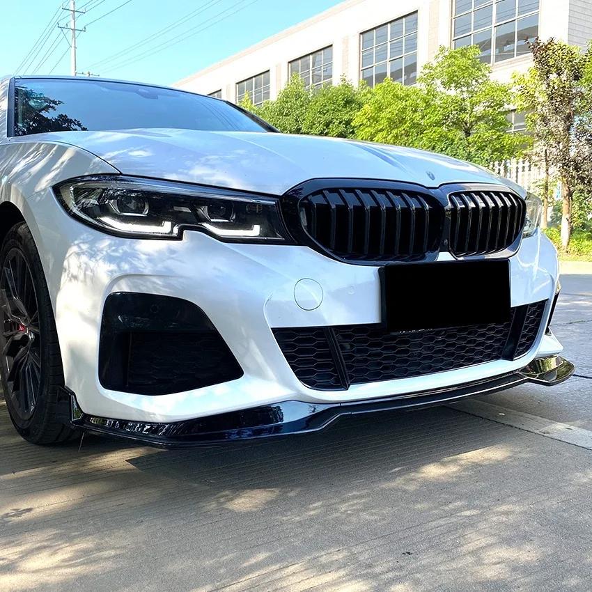 Front Bumper Splitter Lip for Bmw G20 G21 320i 320d 330i M340i M340d 2019-2022 Pre-Lci Mpack Spoiler Diffuser Lower Bumper Guard