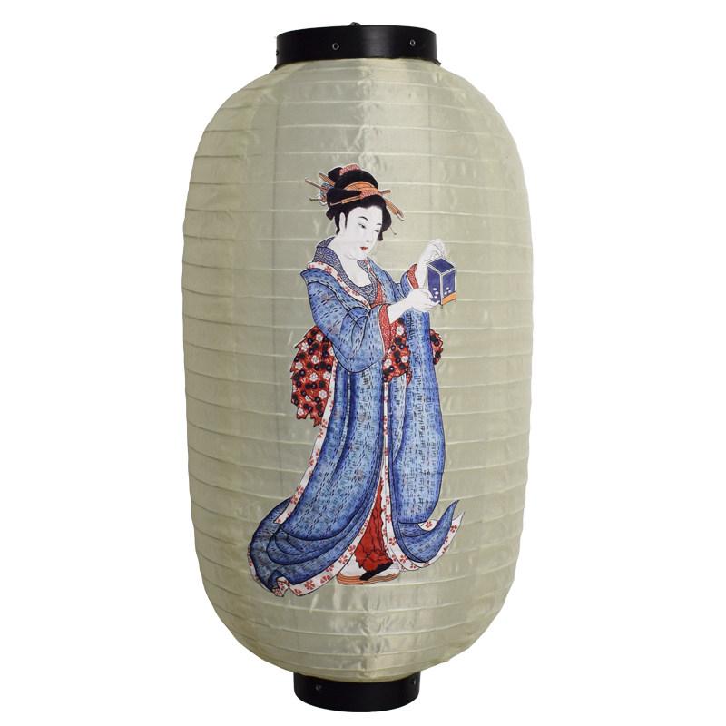 Japanese Lucky Cat Lantern Outdoor Bistro Lantern Waterproof Cute Simple Hanging Lantern for Restaurant Izakaya Bar Decor 20x35cm