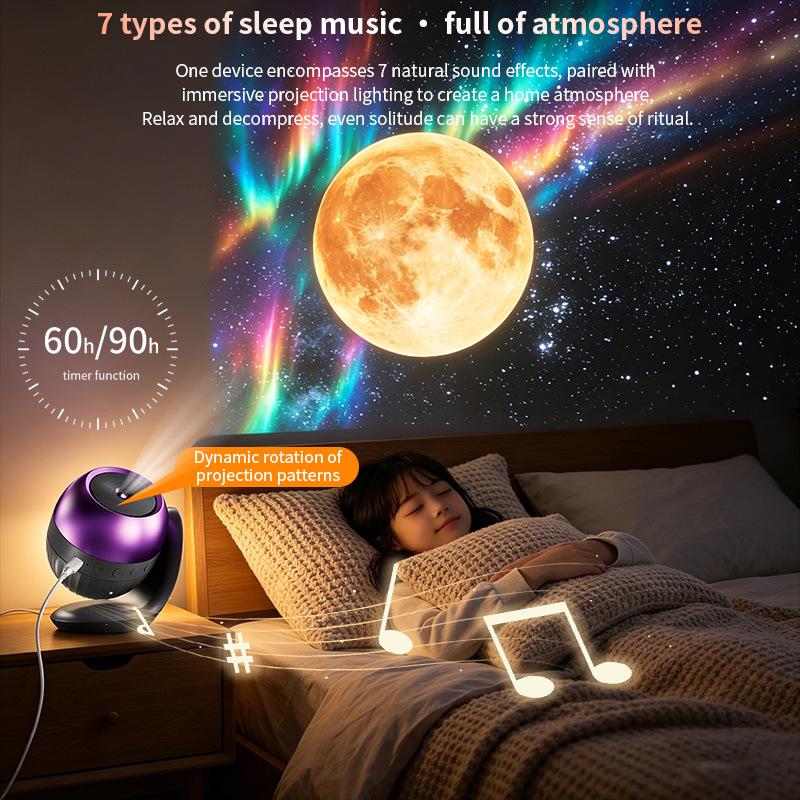 24-in-1 Starry Sky Music Projector Lamp with Ocean Festival Effects