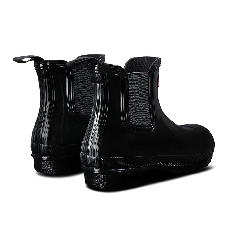 Hunter [Women] Original Chelsea Gloss Rain Boots - Black Wfs2078Rglblk