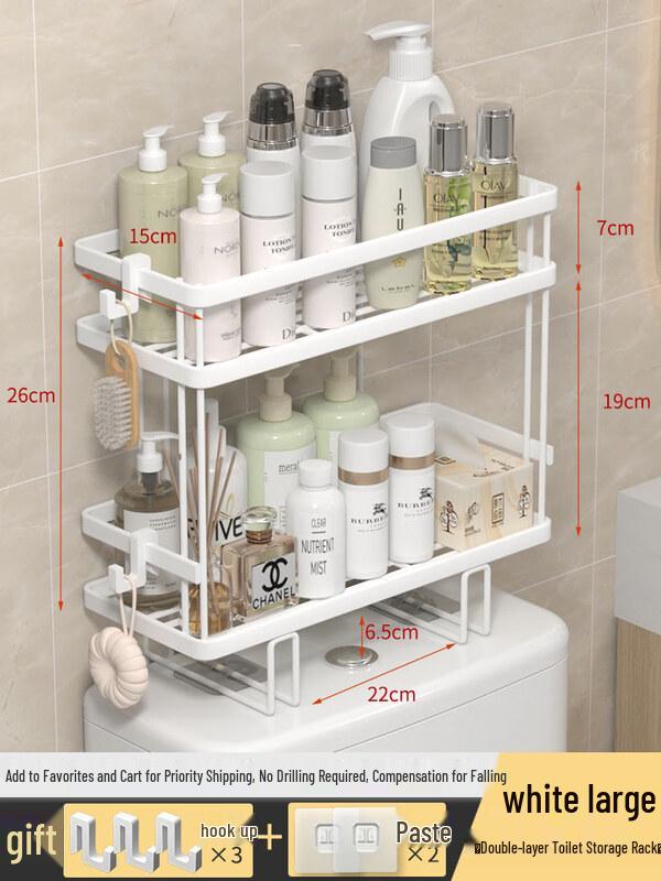 LIEI Punch-Free Toilet Storage Rack
