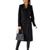 Autumn & Winter Women's Long-Sleeve Double-Breasted Wool Coat