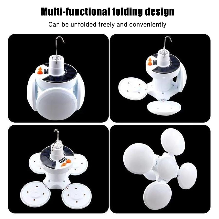 Solar Rechargeable Camping Lantern Light,Portable LED Flashlight,Outdoor Hanging Lamp,Hook,Multi Angle Lighting,Camping Fishing