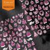 Cyansea Festive Christmas Nail Art Stickers: Christmas Tree, Wreath, Snowflake, Bow Knot Designs, Self-Adhesive.