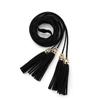 DIY Hollow PU Leather Ethnic Style Belts Waist Rope Women Waist Chain Braided Tassel Belt