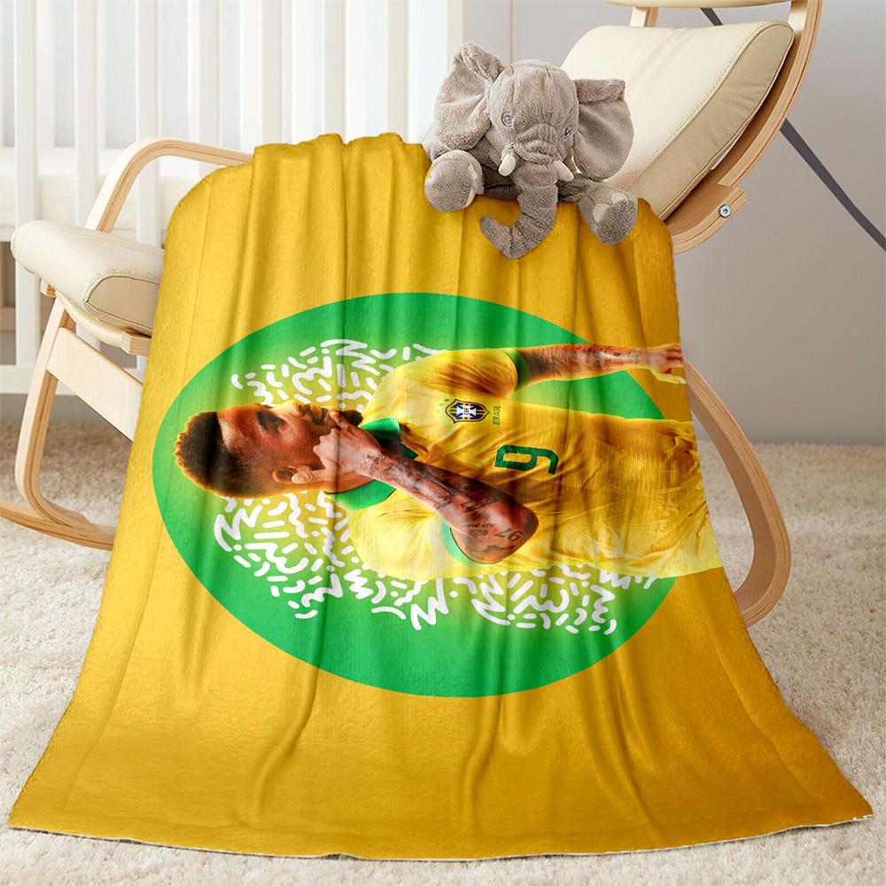 Brazilian Celebration Blanket Warmthful Decor Great for Chair Picnics Bed Four Seasons Multipurpose Warmthful Decor