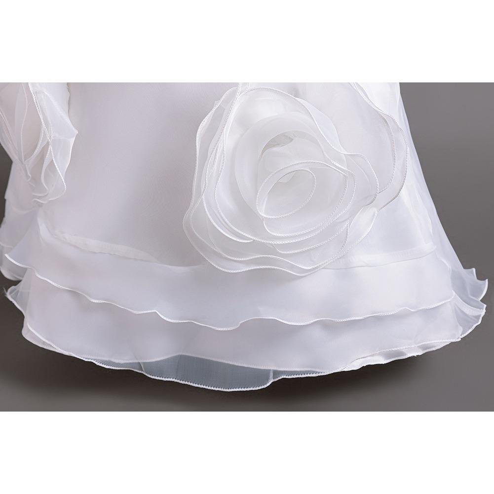 Girls' Long Dresses Big Flower Small Pearl Princess Dresses Walking Host Party Dresses Skirts 8623  Little Girl's Favourite Dress Dresses