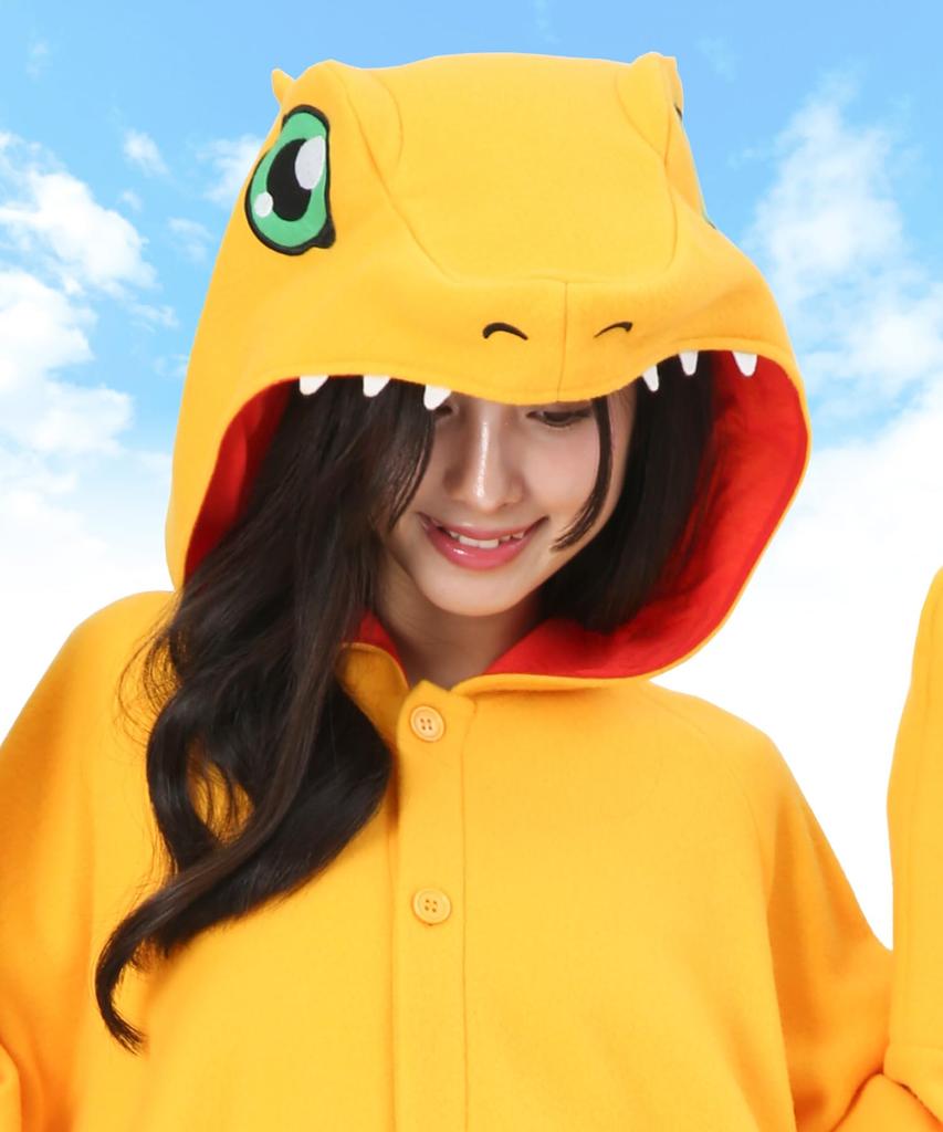 Character Fleece Kigurumi Digital Monster Agumon [SAZAC]
