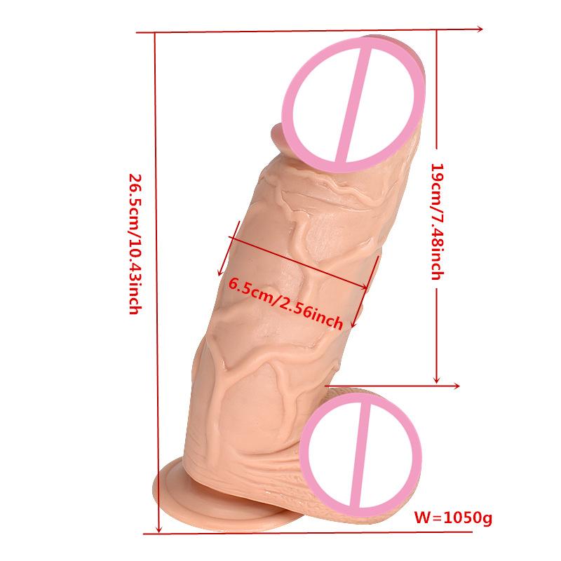 Duen Thick Suction Cup Simulation Penis Female Masturbation Sex Toys Dildos Butt Plug Penis One Piece