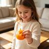 Orange Stress Toy, Shape Toy for Adults Kids, Decompression Fun Desk Gift