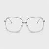 Neo Retro 39501R Overfit Two-Bridge Horn-Rimmed Glasses C2 Transparent
