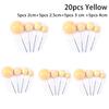 20pcs Golden Ball Cake-Topper Birthday Party Cupcake Topper For-Cake Decor
