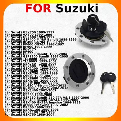 Fuel Gas Cap With Cover Key Tank For Suzuki GSX1400 GS500 GSF400 GSF250 Bandit 250 GSX400 XF650 DR800 GSXR1100 GSX1100 GSX750