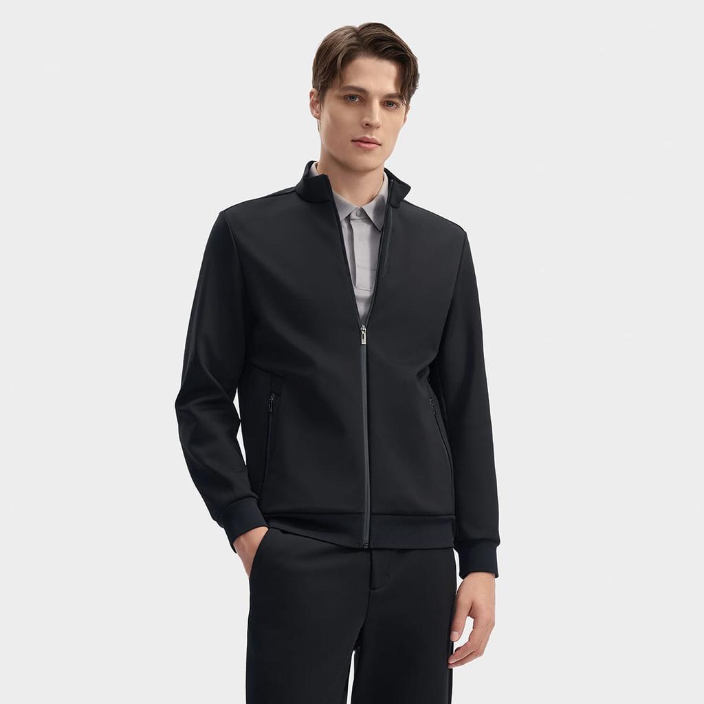 Fila Jackets Men's Jet Black Stand Collar Moderate Other F11M442503FBK