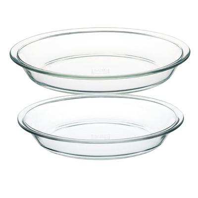 Glass Basic Pie Dish Set 950ml KSKC208209 of Heat-Resistant (Large & Small, & 800ml) (Set 2)