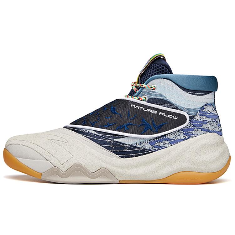 

New Anta Thompson KT6 Collection Anti Slip Wear Resistant Mid Top Basketball Shoes Men s Ink Blue 112131101-6 39