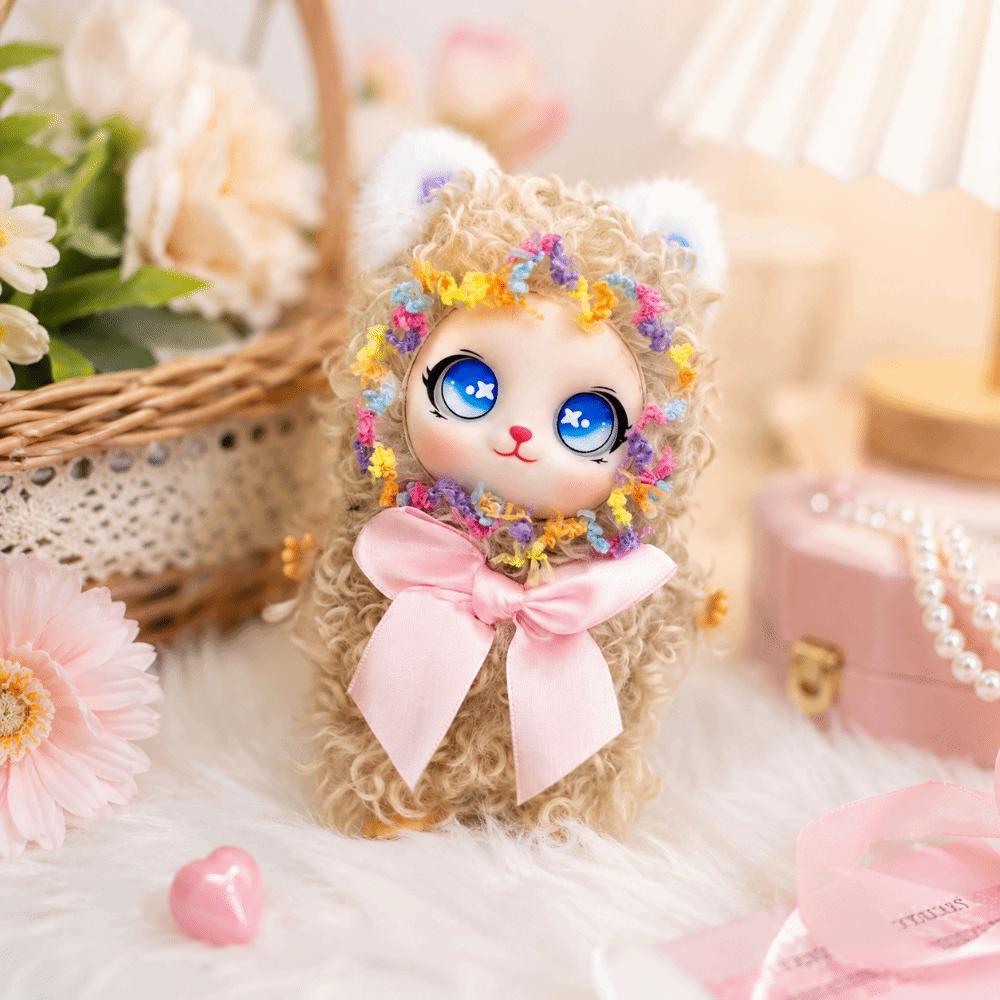 Fluffy Bear Keychain Decorations Bag Charm Key Ring Plush Doll Pendant Bag Key Decor