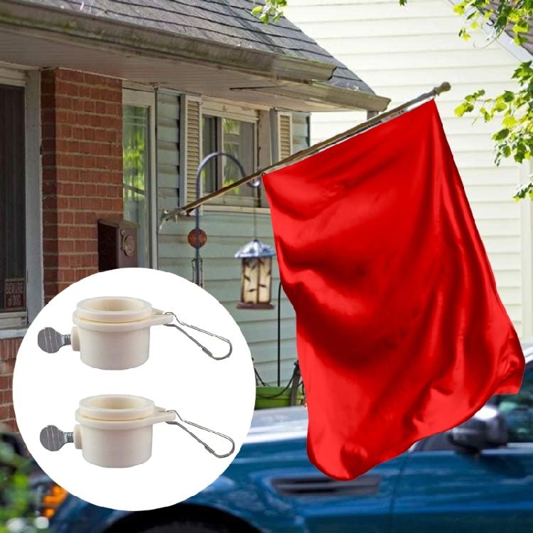 2lots Plastic Flag Clip Secure Swivels Mounting Prevents Tangling Weather Resistant Rings For Outdoor Flag Display