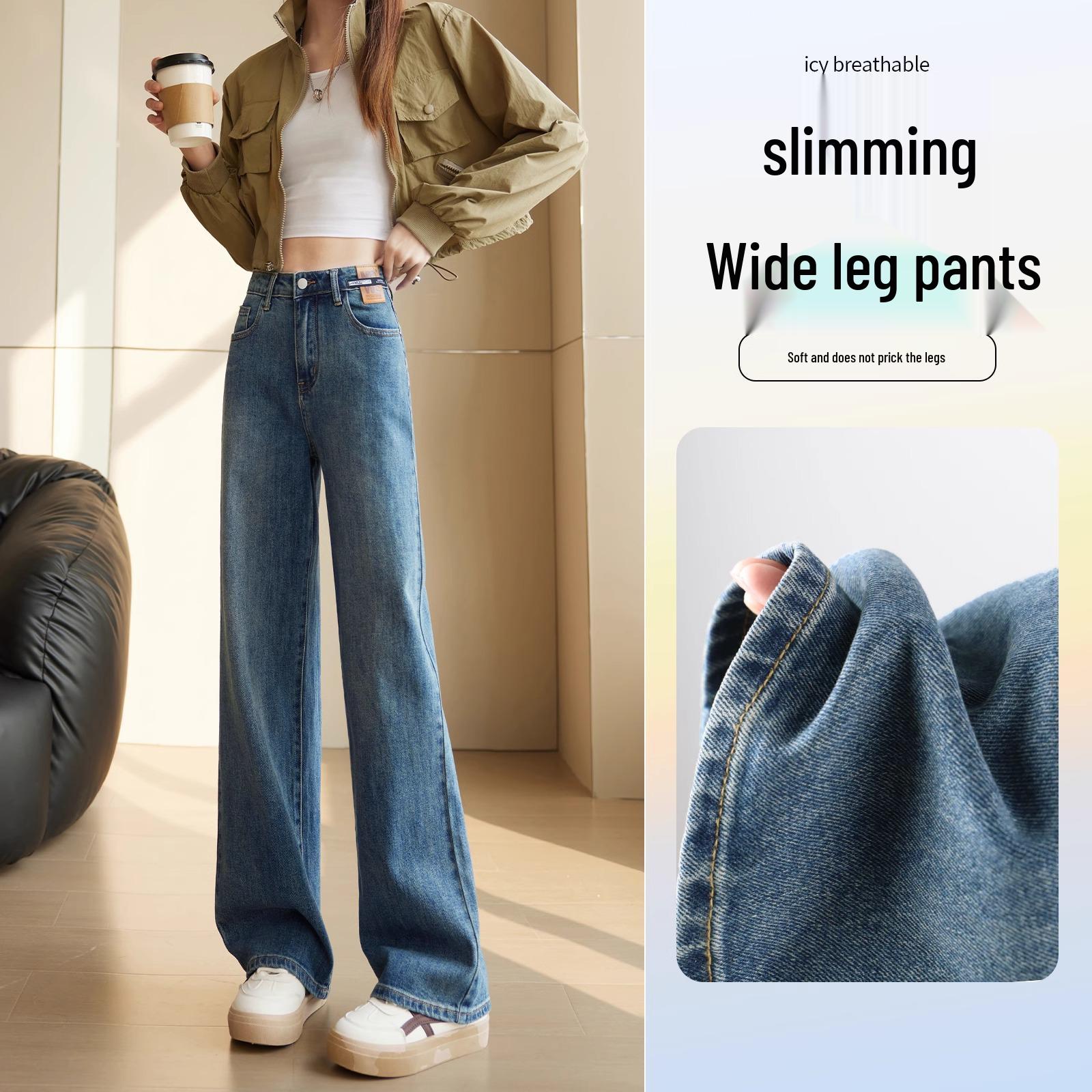 

Women s Wide-Leg High-Waisted Slimming Retro Jeans with Velvet - Autumn/Winter 2025 Collection 26 (80-95 lbs)