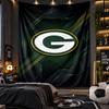 Wall Hanging Tapestry Green Bay Packers Print Cloth for Living Room Bedroom Home Decor