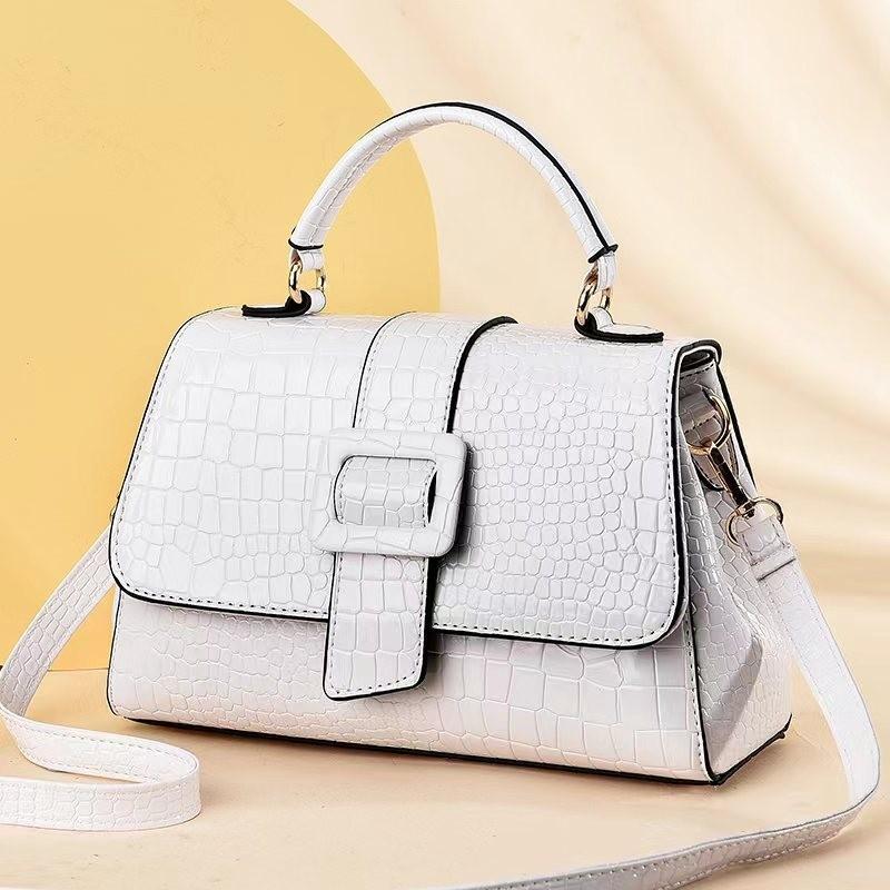 Versatile Stone Pattern Pu Women's Shoulder Bag With Soft Structure And Large Storage