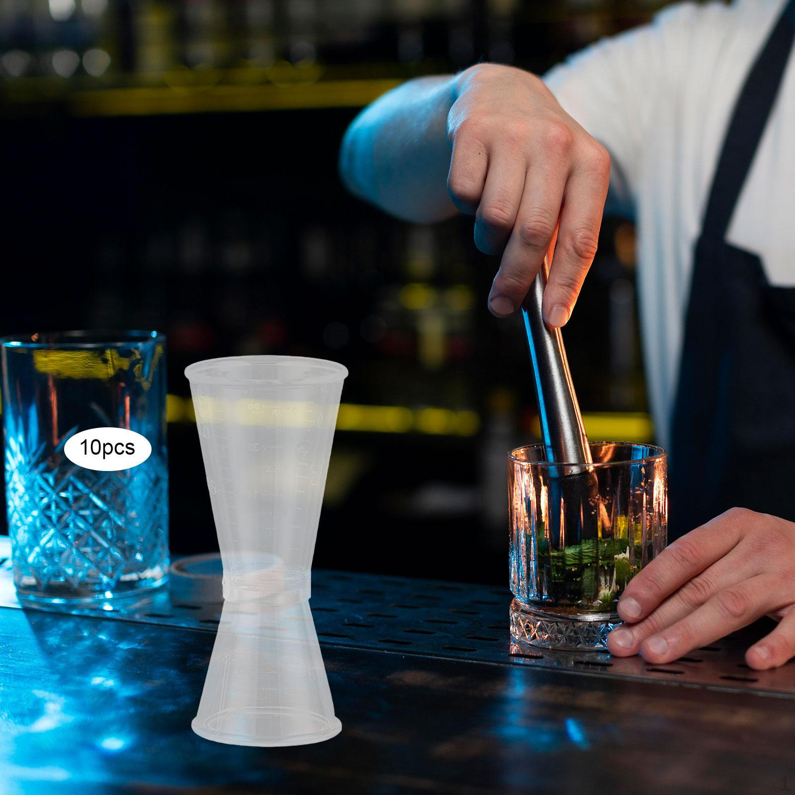 

10 шт. мерный стакан для коктейлей, прибор для измерения вина, инструменты, многофункциональный двойной 40cc