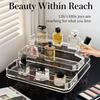 Make Up Organizer Multi-Layer Desk Skin Care Organizer Cosmetic Storage Box Perfume Organizer Transparent Step Display Stand