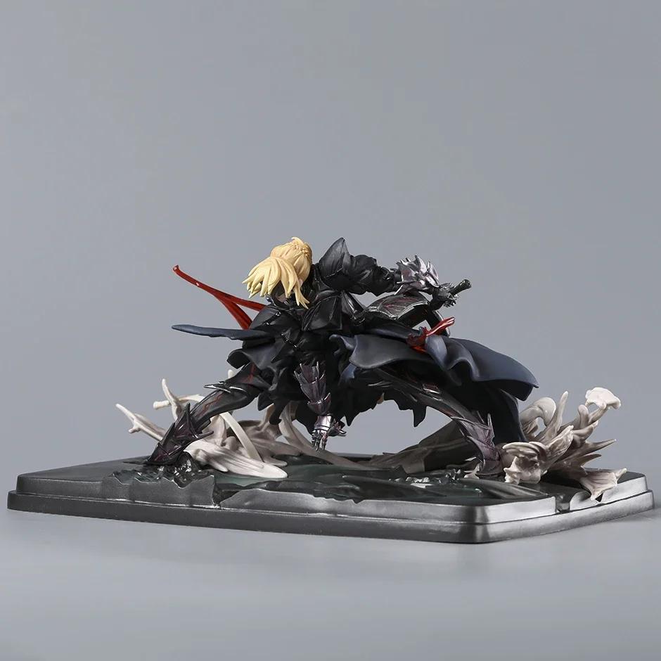 Fate Stay Night Black Saber Fight Version Pvc Action Figure, Vivid Styling Collectible Doll, Perfect Ornament, Ready Stock