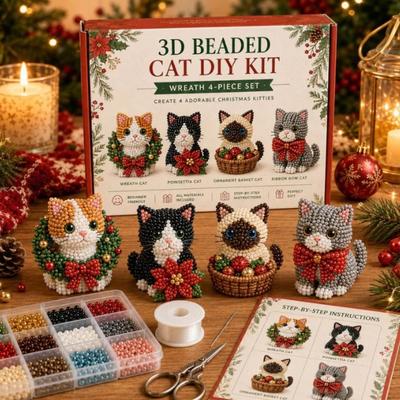 Forma de Animal 3D Kit de Animales con Cuentas Diseño Lindo Kit de Arte con Cuentas Hecho a Mano Para Adultos y Niños
